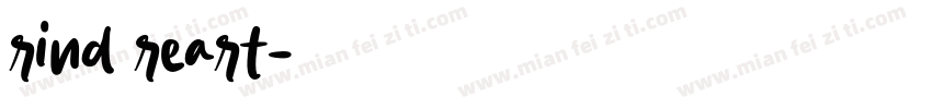 rind reart字体转换